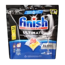 FINISH PASTIGLIE PER LAVASTOVIGLIE ULTIMATE ALL IN 1 25 TABS LIMONE
