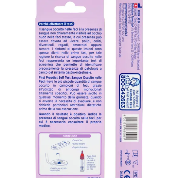 FIRST PRAEDICT SELF TEST RILEVAMENTO SANGUE OCCULTO NELLE FECI