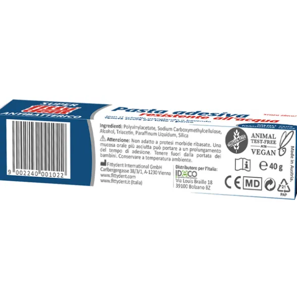 FITTYDENT ANTIBATTERICO PASTA ADESIVA PROTESI TUBO 40 grammi