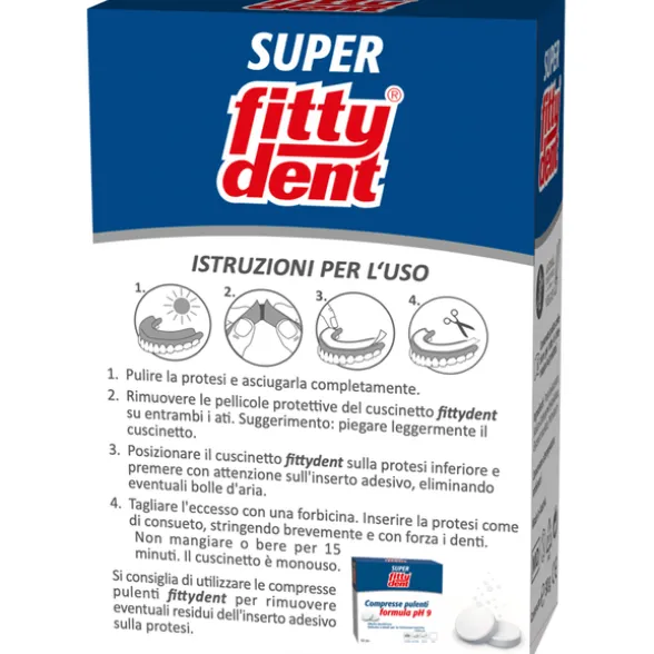 FITTYDENT 15 CUSCINETTI AUTOADESIVI SENZA ZINCO RESISTENTI ALL'ACQUA PER PROTESI