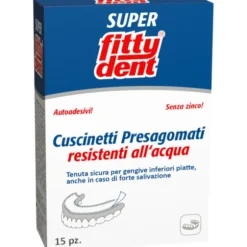 FITTYDENT 15 CUSCINETTI AUTOADESIVI SENZA ZINCO RESISTENTI ALL'ACQUA PER PROTESI