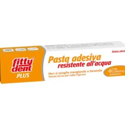 FITTYDENT PASTA ADESIVA PLUS CON CLOROFILLA ANTIALITOSI SENZA ZINCO RESISTENTE ALL'ACQUA PER PROTESI TUBO 40 grammi