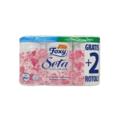 FOXY CARTA IGIENICA SETA 4+2 ROTOLI MAXI 2 VELI PROFUMATA AL TALCO
