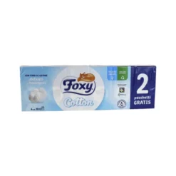 FOXY COTTON FAZZOLETTI 4 VELI PACCHETTO da 10+2 FAZZOLETTI