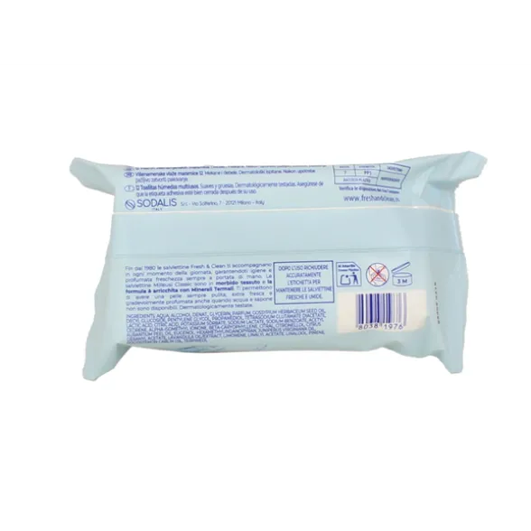 FRESH & CLEAN SALVIETTE MILLEUSI 12 PZ.POCKET IGIENIZZANTE