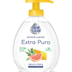 FRESH & CLEAN SAPONE LIQUIDO EXTRA PURO AGRUMI e SALVIA AZIONE AIGIENIZZANTE EROGATORE 300 ML