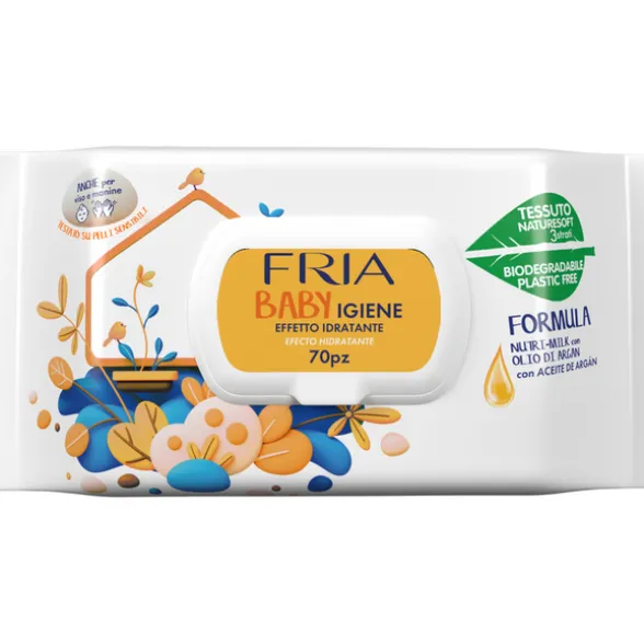 FRIA BABY IGIENE 70 SALVIETTE CON OLIO DI ARGAN NUTRI-MILK