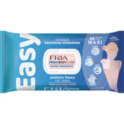 FRIA EASY FRESH BODY CARE 40 MAXI SALVIETTE AZIONE DETERGENTE PROFUMO FRESCO THE VERDE
