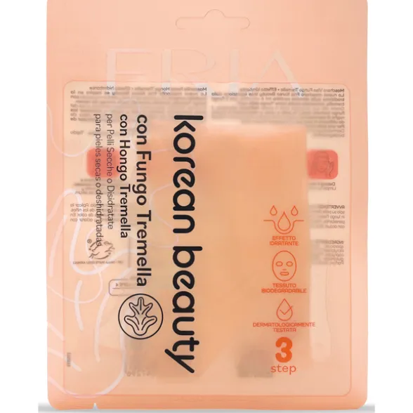 FRIA KOREAN BEAUTY MASK FACE IN TESSUTO CON FUNGO TREMELLA IDRATANTE PELLI SECCHE