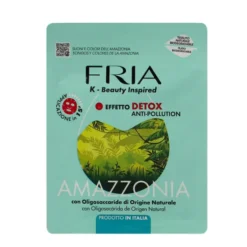 FRIA MASCHERA VISO IN TESSUTO NATURALE BIO DETOX ANTI POLLUTION AMAZZONIA CON OLIGOSACCARIDE NATURALE