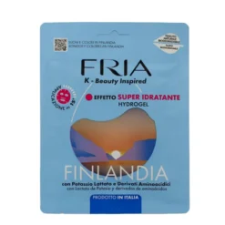 FRIA MASCHERA VISO IN TESSUTO NATURALE BIO SUPER IDRATANTE HYDROGEL FINLANDIA CON POTASSIOLATTATO E DERIVATI AMINOACIDICI