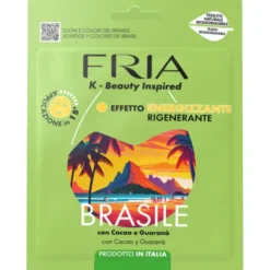 FRIA MASCHERA VISO IN TESSUTO ENERGIZZANTE e RIGENERANTE BRASILE CON CACAO E GUARANA'