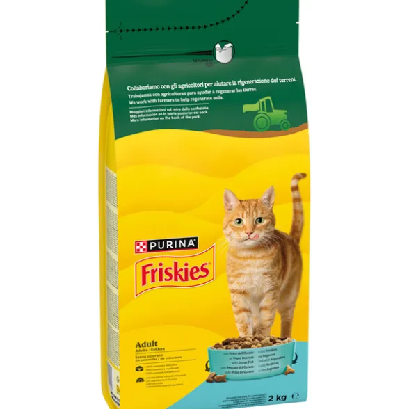 FRISKIES GATTI CROCCHETTE PESCE DELL'OCEANO CON VERDURE SACCO 2 KG