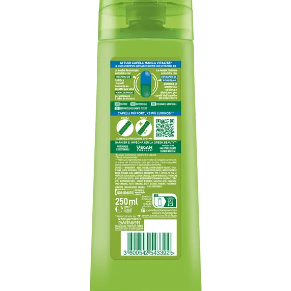 FRUCTIS SHAMPOO FORTIFICANTE 2IN1 FORTI & BRILLANTI CAPELLI NORMALI 250 ML.