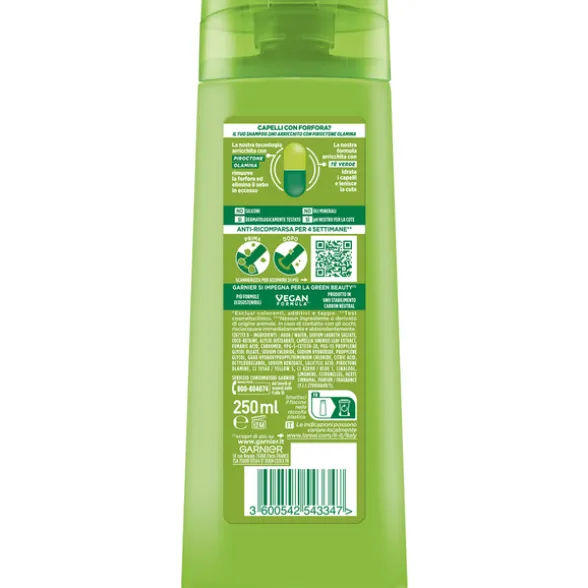 FRUCTIS SHAMPOO 2IN1 LENITIVO ANTIFORFORA CAPELLI NORMALI 250 ML