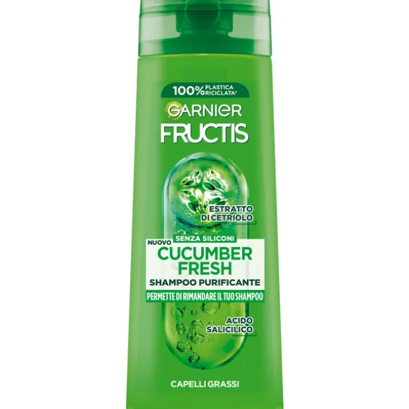 FRUCTIS SHAMPOO PURIFICANTE CUCUMBER FRESH CAPELLI GRASSI 250 ML.