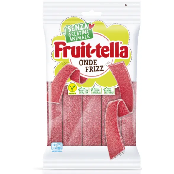 FRUIT-TELLA ONDE FRIZZ SENZA GLUTINE ANIMALEGUSTO FRAGOLA BUSTA 145 GRAMMI