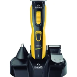 GAMA RASOIO MULTIFUNZIONE GCX623 SPORT CON 4 TESTINE INTERCAMBIABILI: TAGLIACAPELLI, REGOLABARBA, RASOIO E TRIMMER