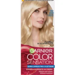 GARNIER COLOR SENSATION COLORAZIONE PERMANENTE IN CREMA 110 BIONDO CHIARISSIMO NATURALE