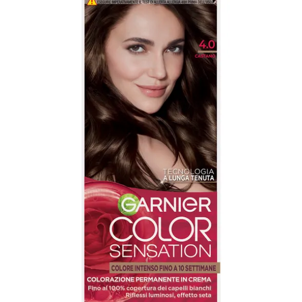 GARNIER COLOR SENSATION COLORAZIONE PERMAMENTE IN CREMA 4.0 CASTANO