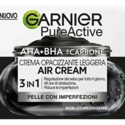 GARNIER PURE ACTIVE CREMA OPACIZZANTE CON CARBONE 3 IN 1 50 ML