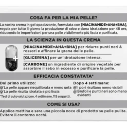 GARNIER PURE ACTIVE CREMA OPACIZZANTE CON CARBONE 3 IN 1 50 ML