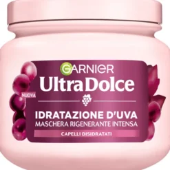 GARNIER ULTRA DOLCE IDRATAZIONE D'UVA MASCHERA RIGENERANTE INTENSA CAPELLI DISIDRATATI 340 ML