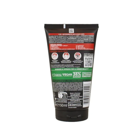 GARN.PURE ACTIVE CARBONE 3in1 ANTI-PUNTI NERI 150 ML
