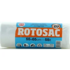 GEL SAC HD 20 SACCHI PATTUMIERA 55x65 TRASPARENTIIN ROTOLO