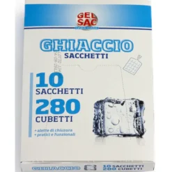 GEL SAC 10 SACCHETTI GHIACCIO 280 CUBETTI TOTALI