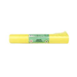 GEL SAC SACCHI CONDOMINIO HD 72x110 GIALLO TRASPARENTI IN ROTOLO 10 PZ