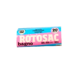 GEL SAC SACCHI RIFIUTI BIANCHI PER BAGNO 45x55 20 PZ