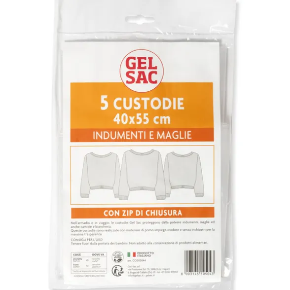 GEL SAC SACCHI SALVAMAGLIA 40x55 CON CERNIERA 5 PZ