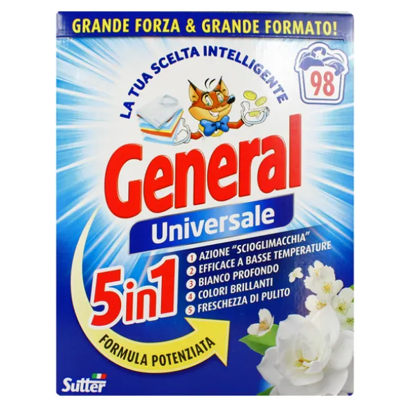 GENERAL FUSTO DETERSIVO POLVERE UNIVERSALE 5in1 98 MISURINI