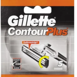 GILLETTE CONTOUR PLUS RICAMBI 5 PZ.