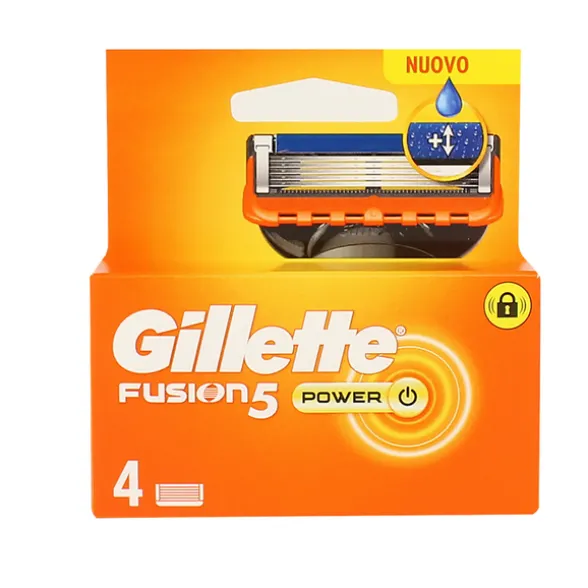 GILLETTE FUSION 5 POWER LAMETTE DI RICAMBIO PER RASOIO 4 PEZZI