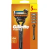 GILLETTE FUSION 5 RASOIO 5 LAME MANUALE e 4 RICARICHE
