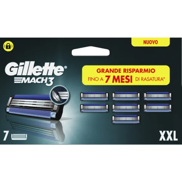 GILLETTE MACH3 RICAMBI 7 PEZZI