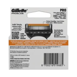 GILLETTE PROGLIDE MANUAL RICAMBIO 4 PZ PER RASOIO MANUAL
