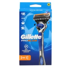 GILLETTE PROGLIDE RASOIO 5 LAME MANUAL FLEXBALL + 2 RICAMBIO