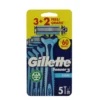 GILLETTE SENSOR3 RASOIO USA & GETTA COOL 3+2 Pezzi