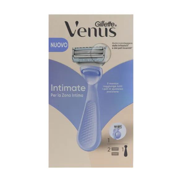 GILLETTE VENUS RASOIO PER PELLE E PELI ZONA INTIMA + 2 RICARICHE