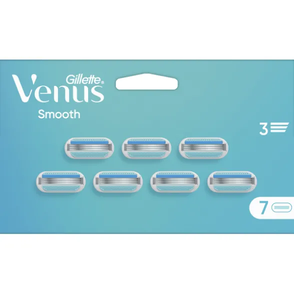 GILLETTE VENUS SMOOTH RICAMBI 3 LAME 7 RICARICHE