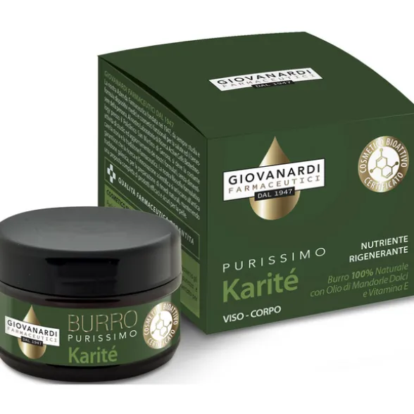 GIOVANARDI FARMACEUTICI BURRO PURISSIMO KARITE' NUTRIENTE RIGENERANTE VISO e CORPO 100 ML