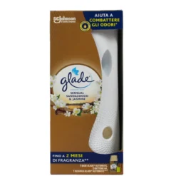 GLADE AUTOMATIC SPRAY BASE + RICARICA SENSUAL SANDALWOOD & JASMINE (2 BATTERIE AA)