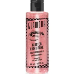 GLAMOUR GLITTER LIGHT ROSE GEL ILLUMINANTE VISO, CORPO, CAPELLI 100 ML