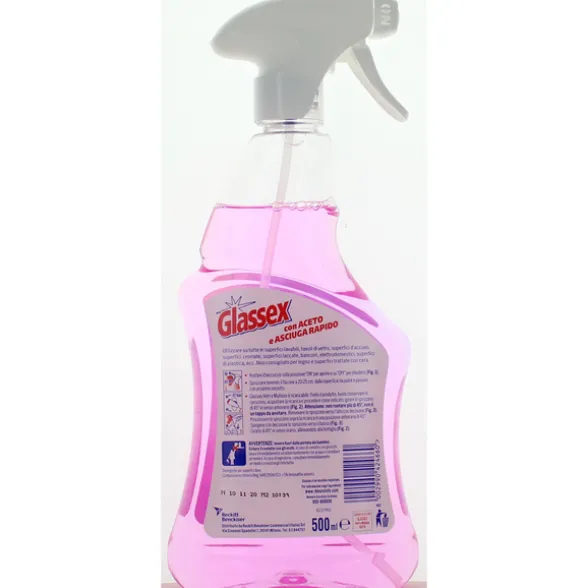 GLASSEX DETERGENTE MULTIUSO ACETO SPRAY 500 ML.