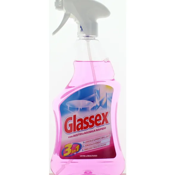 GLASSEX DETERGENTE MULTIUSO ACETO SPRAY 500 ML.
