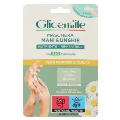 GLICEMILLE MASCHERA MANI & UNGHIE NUTRIENTE RIPARATRICE GUANTI AD AZIONE INTENSIVA 1 PAIO MONOUSO POSA 15 MINUTI