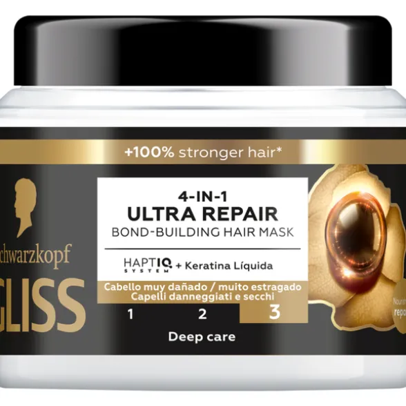 GLISS MASCHERA CAPELLI 4in1 ULTRA REPAIR CAPELLI DANNEGGIATI E SECCHI 400 ML